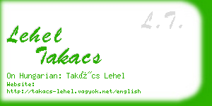 lehel takacs business card